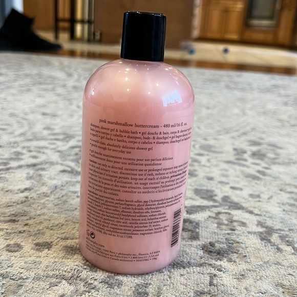 Pink Marshmallow Buttercream Philosophy Shower Gel/ Shampoo/ Bubble Bath - Picture 2 of 5
